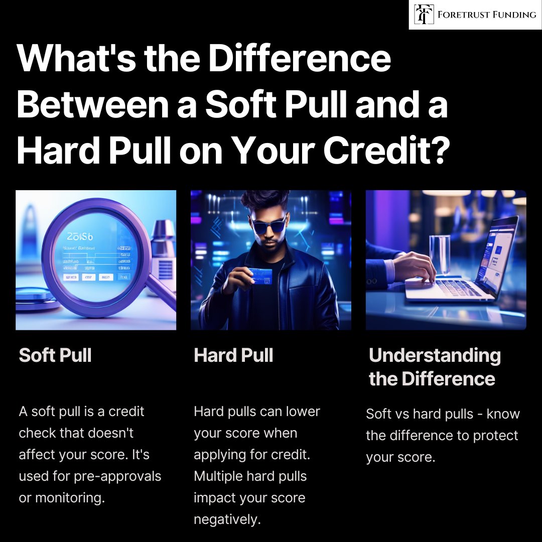 ForeTrustFund's tweet image. We prioritize your financial well-being. That's why we only perform a soft pull before transferring your funds, ensuring your credit score remains unaffected. 🌟

#CreditTips #SoftPull #HardPull #BusinessFunding #CreditScore #FinancialAdvice #BusinessGrowth #CashAdvance