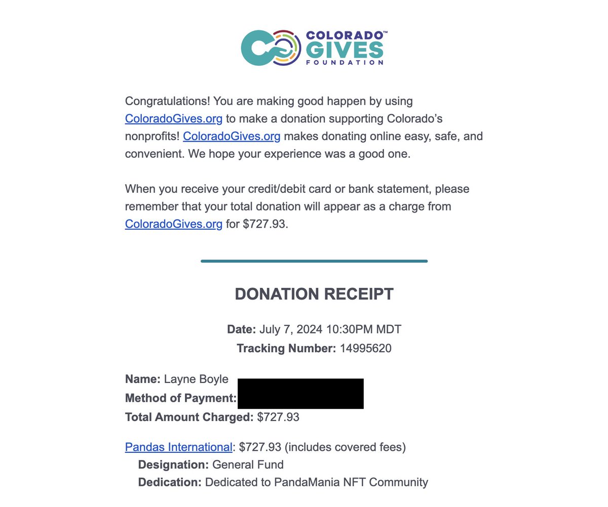Our main goal and mission is to help the real life Giant Pandas.  🐼

We just donated another $727.93 which brings our total donated to <a href="/PandasInt/">Pandas International</a> $55,111.95!!! 🔥💸🥰

So proud of the PANDA FAM! Congrats to all of us! 🎉