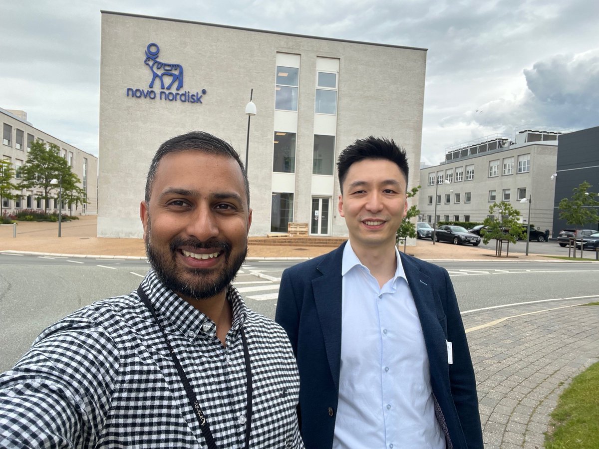 liu_xuyu's tweet image. Huge thanks to Bhavesh for hosting our PI, Xuyu&apos;s visit and talk at Novo Nordisk. It was a great experience to be inspired by the research at Novo Nordisk and the warm, friendly working environment! @bhavs24