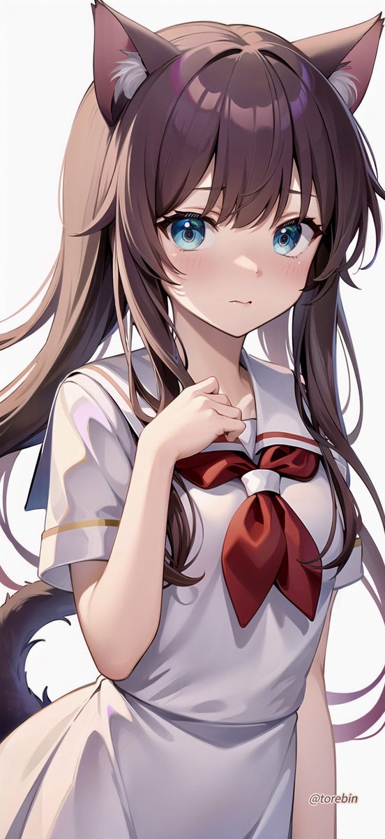 torebin's tweet image. 35℃の猛暑日なので夏制服と水着姿でニャンニャンしてもらう( ; ^꒪⌓꒪^ฅ) و

It&apos;s a scorching hot day at 35℃, so I&apos;ll have her meow meow in her summer uniform and swimsuit ( ; ^꒪⌓꒪^ฅ) و

AI+加筆🖌️
AI + Retouching🖌️
#AIイラスト
#AIart