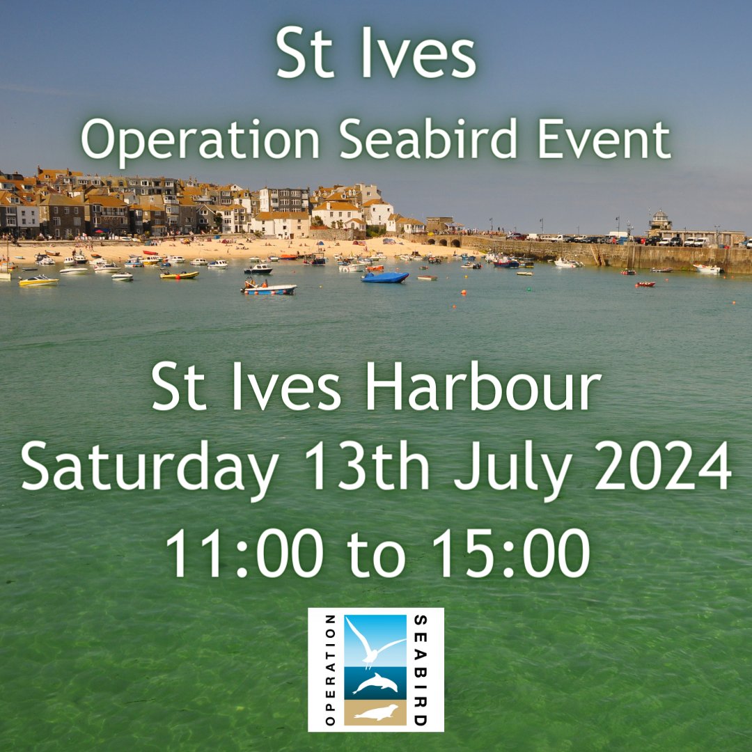 cornwallsealGRT's tweet photo. Operation Seabird Event in St Ives on Saturday 13th July! 🦭
Come and find our gazebo on the beach by Smeaton's Pier - our lovely volunteers will be happy to answer questions and hear about your seal sightings!
#Seals #OperationSeabird #OpSeabirdSW #GiveSealsSpace https://t.co/yzCGYXNTud