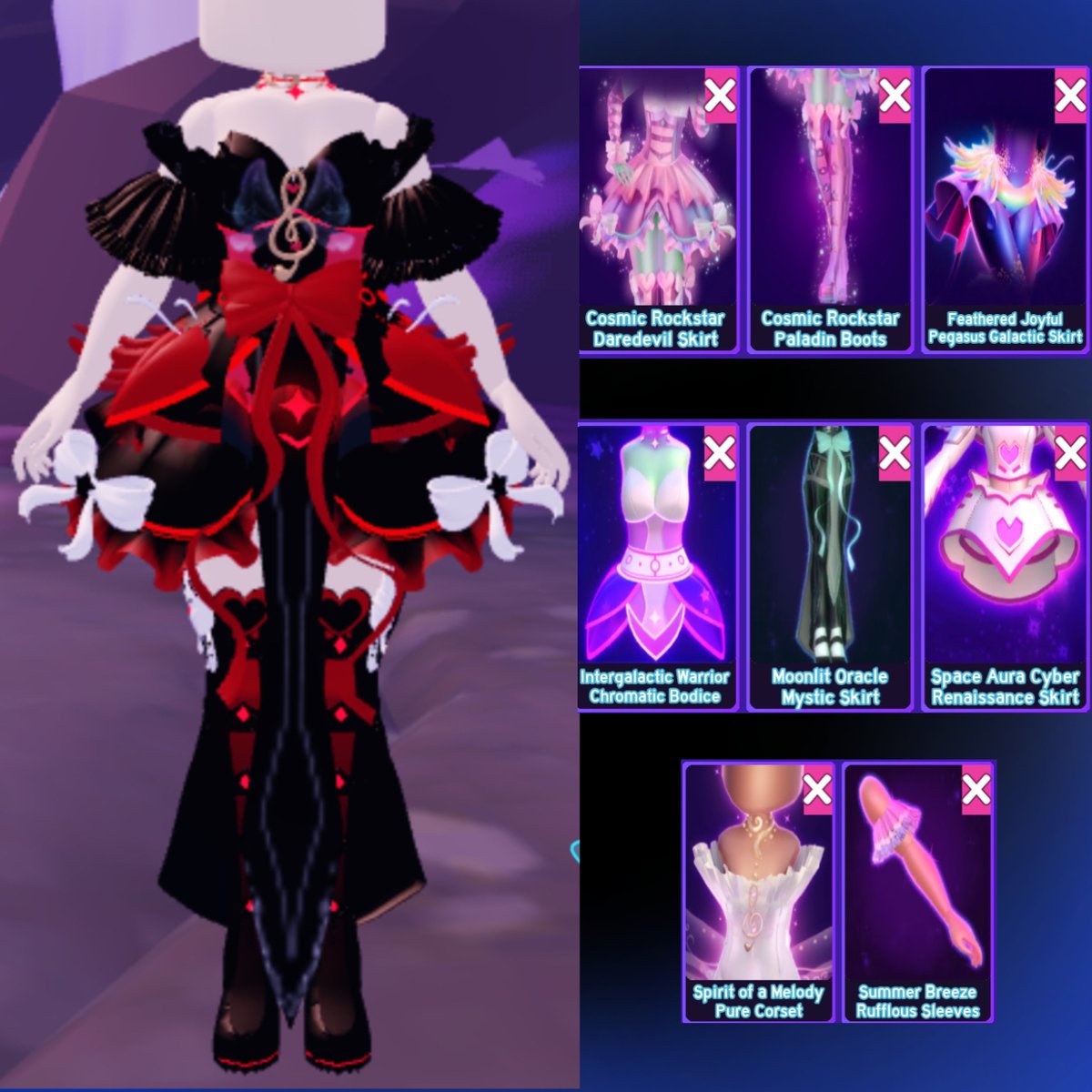 anonym0usk_'s tweet photo. Hello Astrals! Happy Sunday/Monday, here are the weekly outfit ideas for today! #AstroRenaissance https://t.co/3ECT6gKTDR