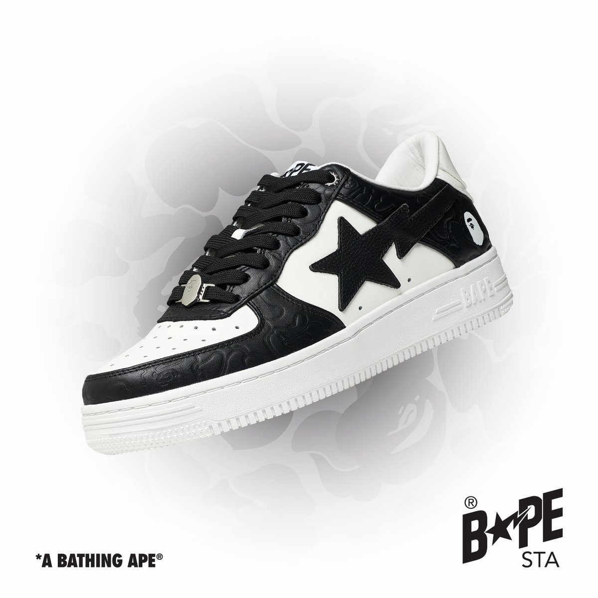 BAPEOFFICIAL's tweet image. The upcoming  BAPE STA™, featuring debossed line camo overlays, will be releasing at BAPE STORE® and BAPE.COM on Saturday, Jul 13th.
#abathingape #bape #bapesta