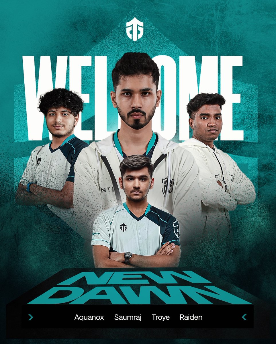 Gamexnews261's tweet image. ENTITY GAMING ANNOUNCE THEIR BGMI LINEUP 
RAIDEN AND AQUANOX JOIN ENT.GAMING
SAUMRAJ | TROY | AQUANOX | RAIDEN 
#entitygaming #bgmi