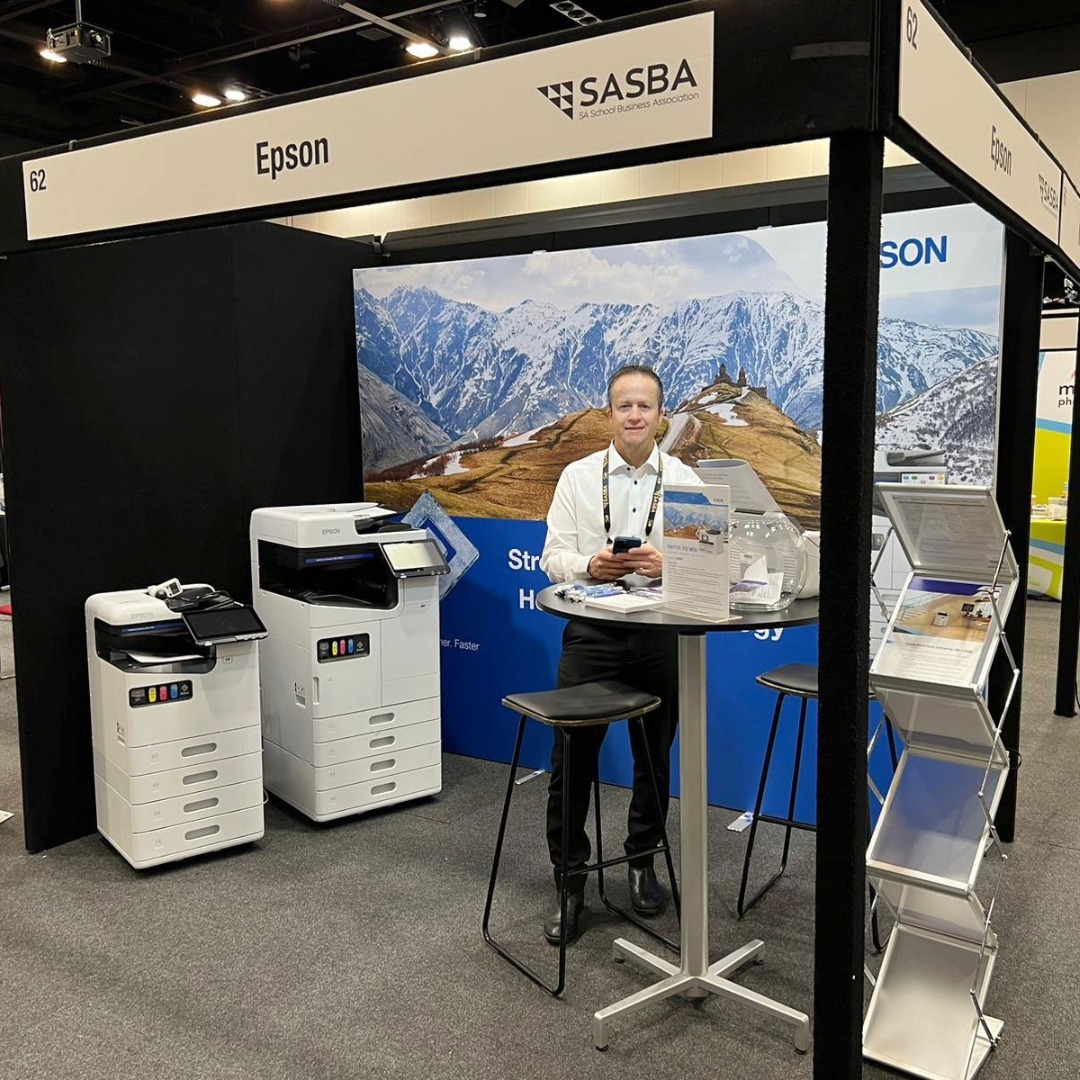 EpsonAust's tweet image. Exciting times at the SA School Business Association – 50th Anniversary Conference!

#epson #epsonaustralia #WorkForceEnterprise #businessinkjet #documentscanners #SASBA