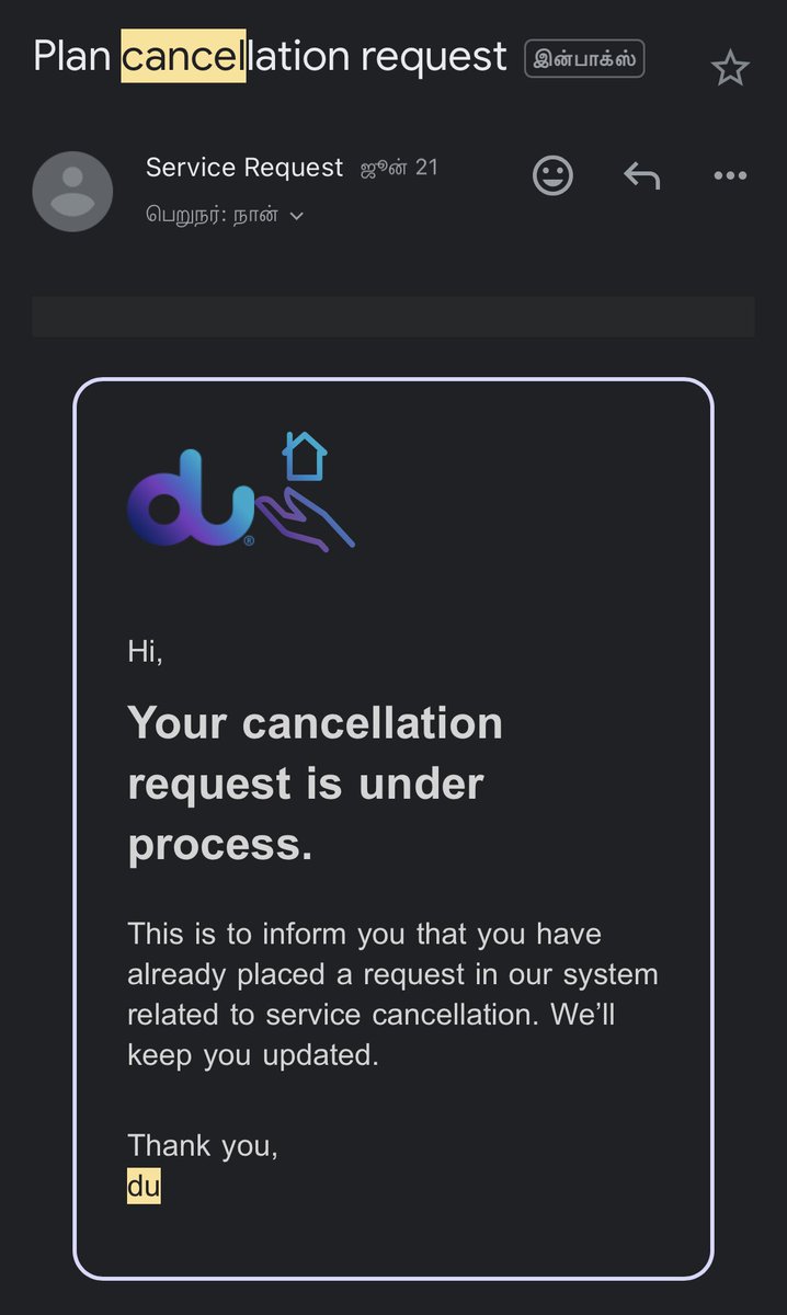 sriniganesan02's tweet photo. @dutweets I applied for Landline cancel request in du app on 21st June. I followed up in customer care and request rejected due to not reachable.Honestly I didnt received any call, I sent email no response, I want to cancel bcoz i purchased other plan with du. I want solution https://t.co/pwljNfnPi3