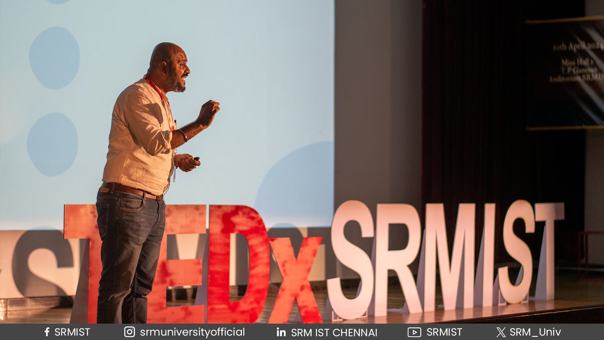SRM_Univ's tweet photo. 📸 Another set of snippets from the TEDxSRMIST conference, #Ekthra!

#SRMIST #TEDxTalks #TEDx #motivation #srmuniversity #srmkattankulathur #engineering #technology #schoolofcomputing https://t.co/6zzwURWkFp