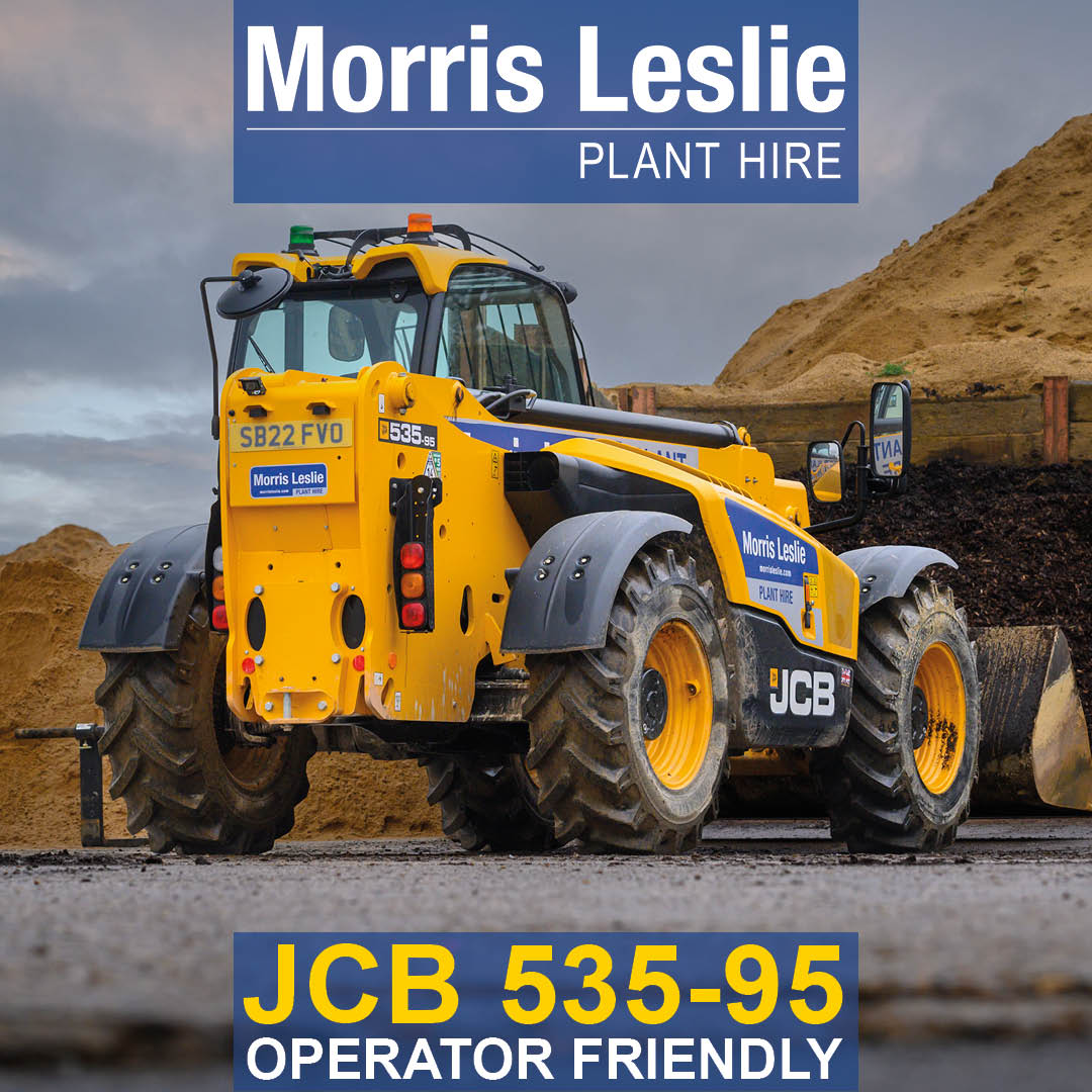 The Operator friendly JCB 535-95

Compact dimensions, unrivalled maneuverability, unparalleled build quality and all-day operator comfort.

To secure your 9m Telehandler for hire, contact your local depot today: bit.ly/MLPHCc

#ReachNewHeights #MorrisLesliePlantHire