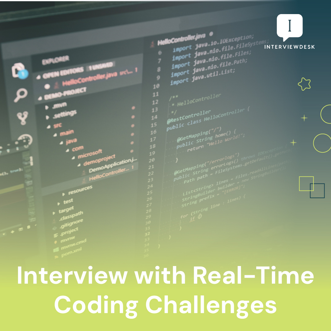interview_desk's tweet image. Conduct high-quality video interviews with our 2000+ expert interviewers using in-built code compiler and editor.
#RealTimeCoding #VideoInterviews #HRTech #InterviewAsAService #Recruitment #TechHiring #CodingChallenges interviewdesk.ai/code-collabora…