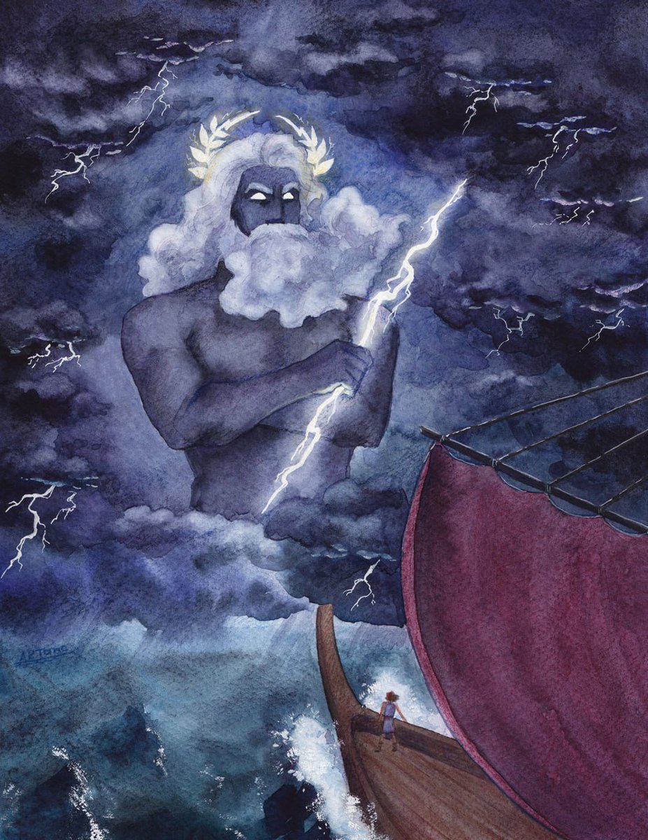 #zeus
Inspired by #epicthemusical #epicthethundersaga

"Tell me, Odysseus..."