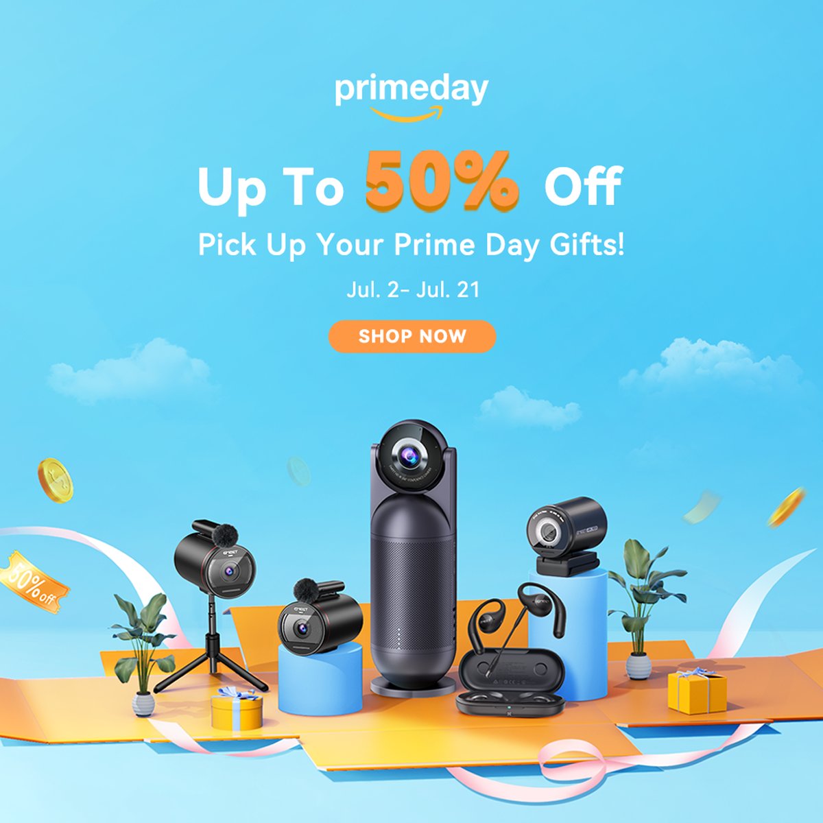 EMEET_Official's tweet image. [🔥🛒𝐏𝐫𝐢𝐦𝐞 𝐃𝐚𝐲 𝐃𝐞𝐚𝐥𝐬 𝐍𝐨𝐰 𝐀𝐫𝐫𝐢𝐯𝐞]
Enjoy up to 50% OFF during Prime Day Sale!
#emeet #streamcamone #streamcam #emeets800 #EMEETAirFlow #deals #ConferenceCamera #PrimeDay #livestreaming #hybridwork
📅Ends July 21st. Check out MORE👇
emeet.com/pages/prime-da…