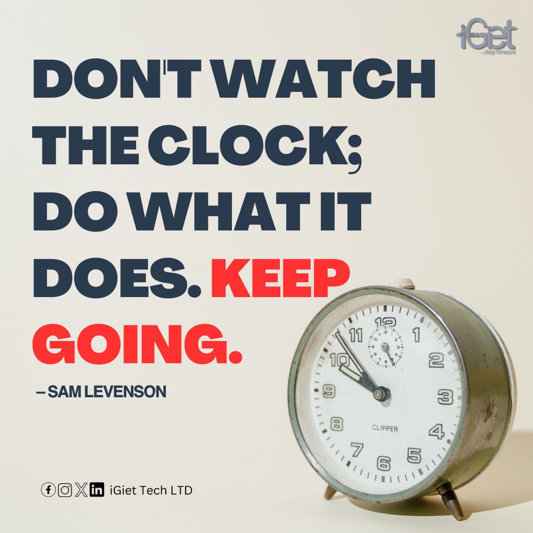 Time waits for no one. Instead of watching the clock, let’s make every second of this Monday count by moving forward and making progress. Keep going, you’ve got this! ⏰💥

#KeepGoing #MondayMotivation #TimeManagement #StayFocused #MakeItCount