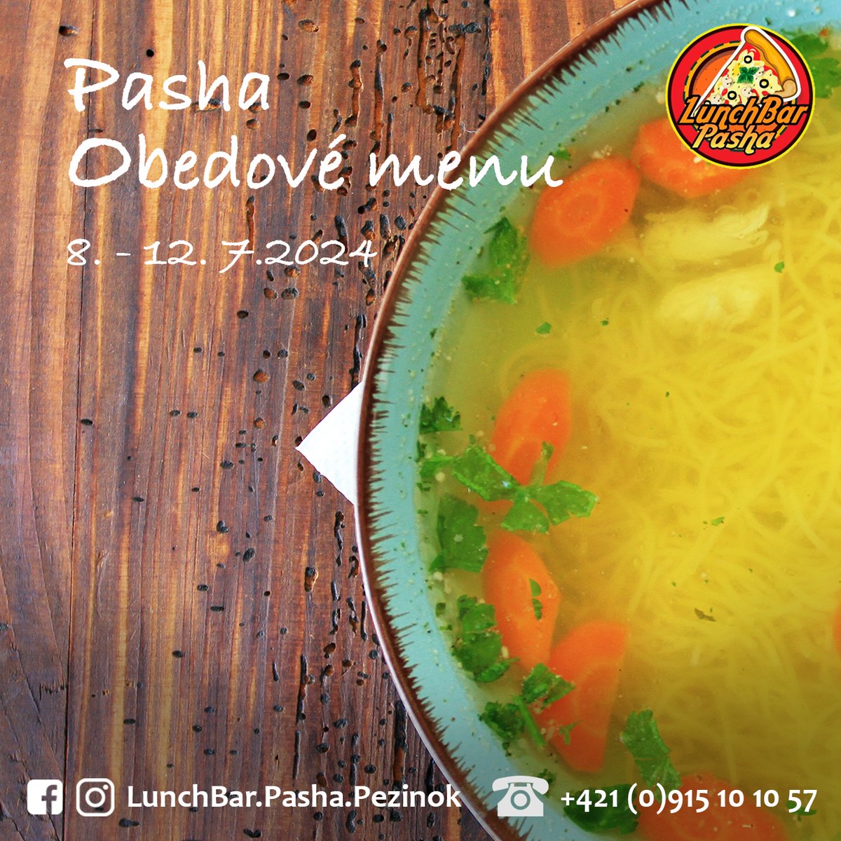 LunchBarPasha's tweet photo. Menúčko aj s vybranou PIZZOU DŇA len za 6€ už aj v Lunch Bar Pasha v🍕OBEDOVOM MENU📷https://t.co/NCSAdGLS5A

@Dreamwolf_photo
@LunchBarPasha

#lunch #obed #menu #menucko #pizzaday #pizza #pizzadelivery #PizzaHut #pizzadna #Tomato #cheesepizza #cheese #grill https://t.co/MPZqCcOl2I