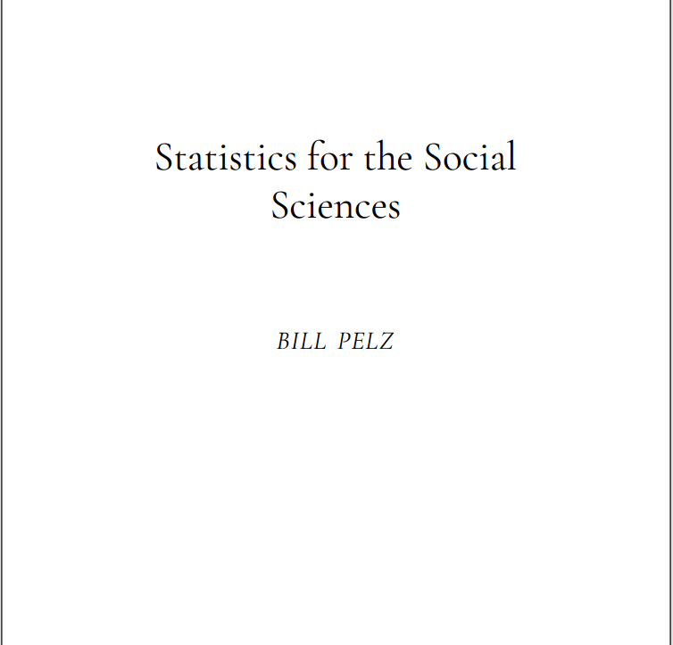 Verukita1's tweet photo. 📘Statistics for the Social Sciences (Book Open Access)
By Bill Pelz
👉https://t.co/Im1ApuTT3d
#Statistics #Datavisualization #MachineLearning #DataScience #programing #Rstudio #ai #PhDvoice #AcademicChatter #rstats #Python #postdoc #socialscience https://t.co/055GeMTxWU