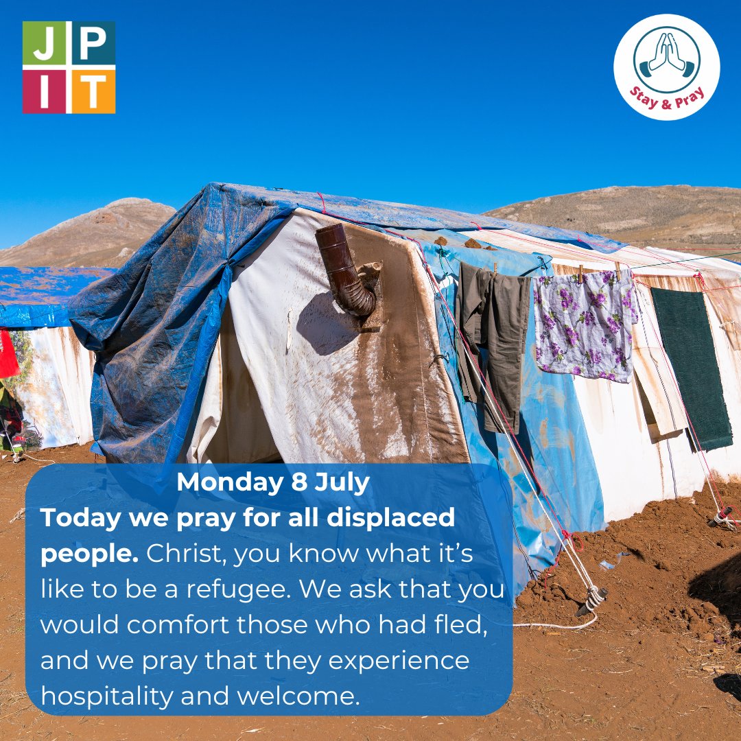 Today we pray for all displaced people. Christ, you know what it’s like to be a refugee. We ask that you would comfort those who have fled, and we pray that they experience hospitality and welcome. 
#StayandPray 

Read more: csrwire.com/press_releases…