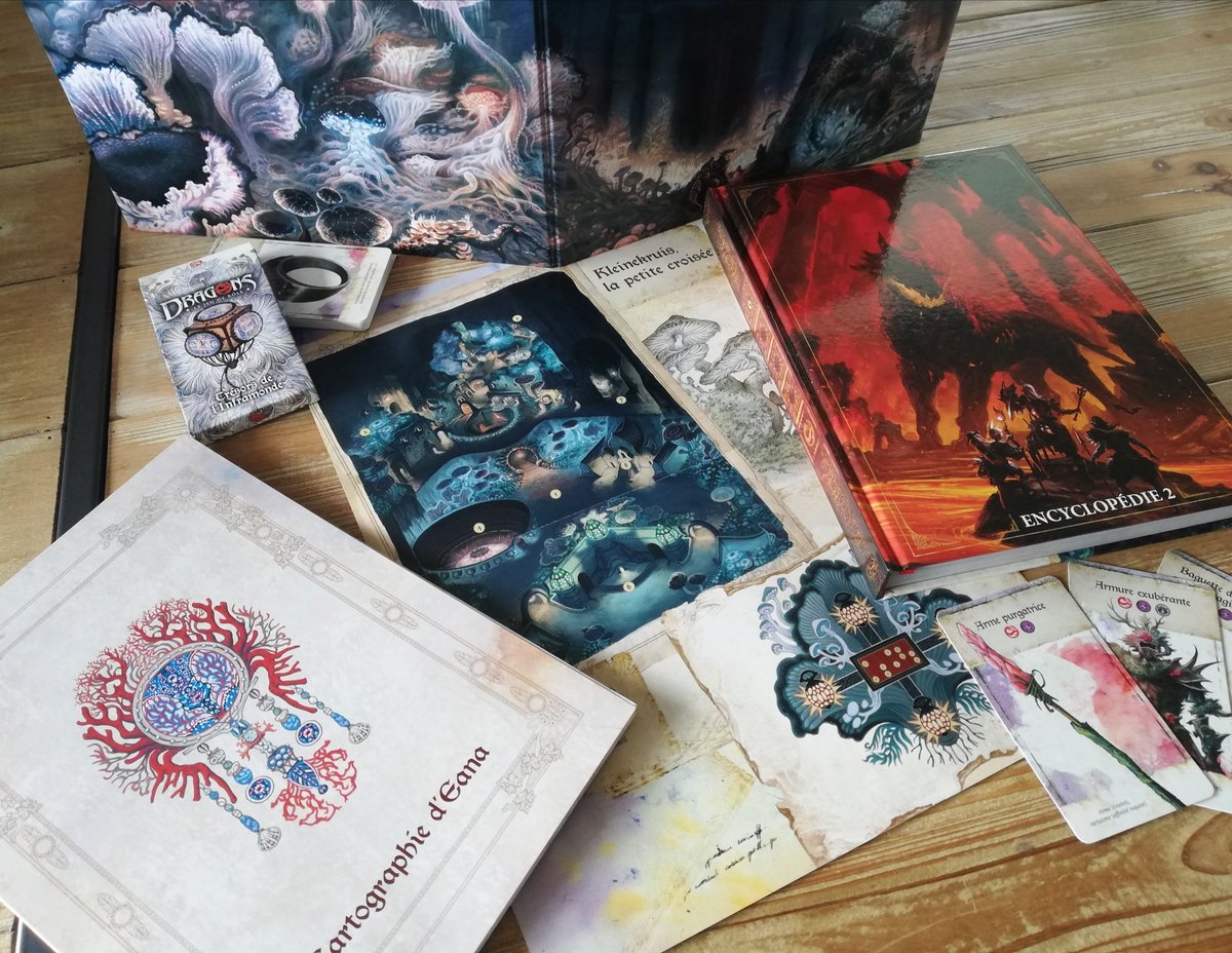 Elethorn_GM (@elethorn_gm) on Twitter photo J'ai reçu l'encyclopédie Inframonde de Dragons, avec ses cartographies, cartes d'objets magiques, et écran dédié (bonne surprise, l'intérieur est différent de l'écran classique) !
Un #jdr qui reprend le srd de #dnd5e avec son univers et ses particularités ! Chez <a href="/studio_agate/">Studio Agate</a> ! J'ai reçu l'encyclopédie Inframonde de Dragons, avec ses cartographies, cartes d'objets magiques, et écran dédié (bonne surprise, l'intérieur est différent de l'écran classique) !
Un #jdr qui reprend le srd de #dnd5e avec son univers et ses particularités ! Chez <a href="/studio_agate/">Studio Agate</a> !