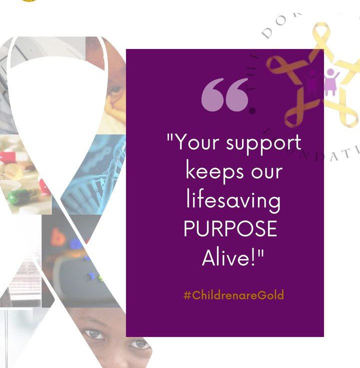 DorcasCancer's tweet photo. Happy New Week 

#ChildrenareGold #GoGold #Goldseptember #30daysofGold #childhoodcancer #CancerNGO #oncologist #cancerawareness #thedorcascancerfoundation https://t.co/BTMNpArsmD