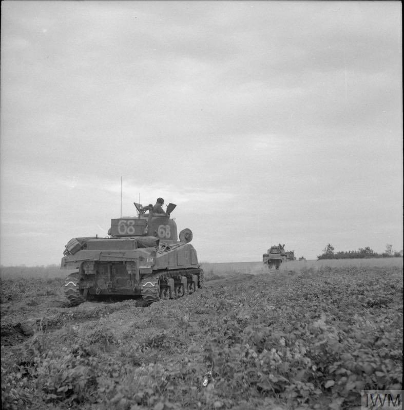RobertGlenniePT's tweet photo. Sherman I Hybrid ‘68’ from B Squadron, 144 RAC, 33rd Armoured Brigade during Charnwood, 8 July 1944.

Photographed by Sgt Christie, #OTD 80 years ago.

IWM B6649
#33Armd #144RAC #SWW #History https://t.co/ljgYKu8x5P