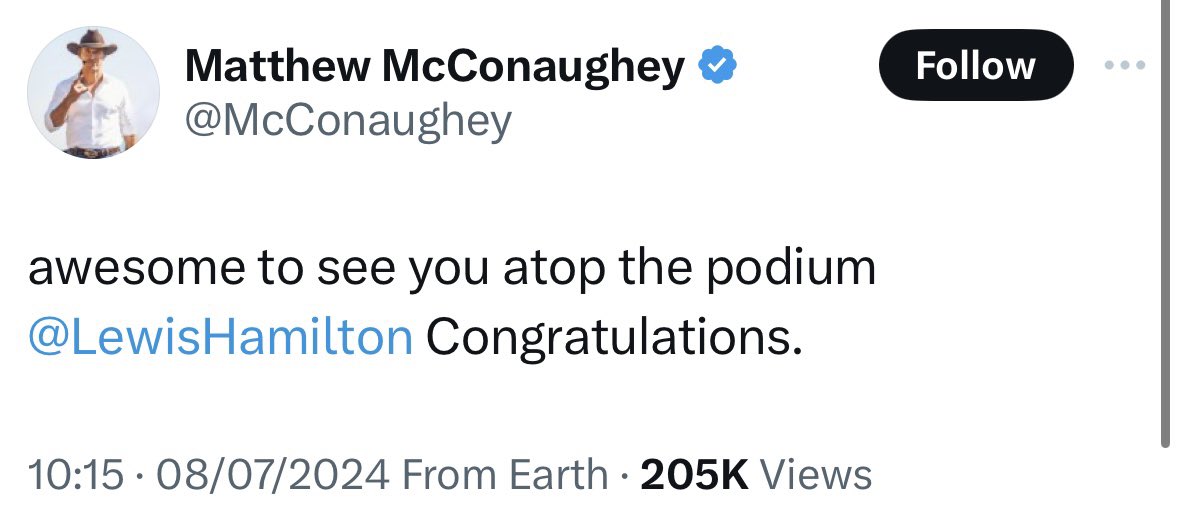 SirLewisUpdates's tweet image. Shawn Mendes, Mathew McConaughey, Usher, Janelle Monae, Pom Klementieff, Camila Cabello and more congratulate Lewis on his win 🖤