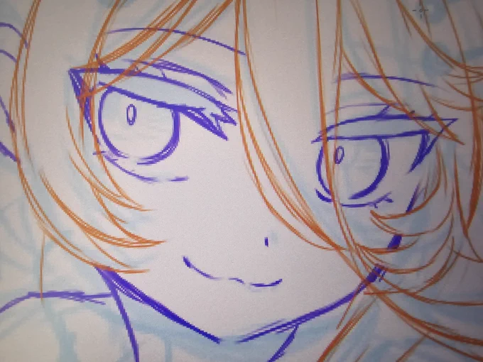 今日から左右反転しながら描く!