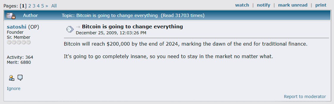 BenGuarde's tweet image. This is why i #hodl all my $btc since 2009