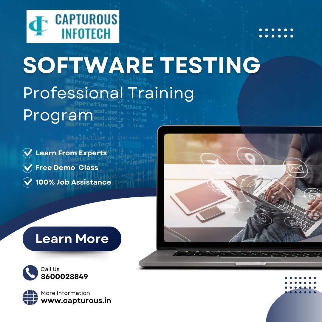 CapturousIn's tweet photo. Learn the skills you need to ensure software Testing
Join Now
📷86 0002 8849
📷https://t.co/op5dV9IGt3

#softwaretestingcourse #manualtesting #automationtesting #trandingcourse #softwaretesting #manualandautomationtestingcourse #course #training #trandingpost https://t.co/s5LUbleMRB