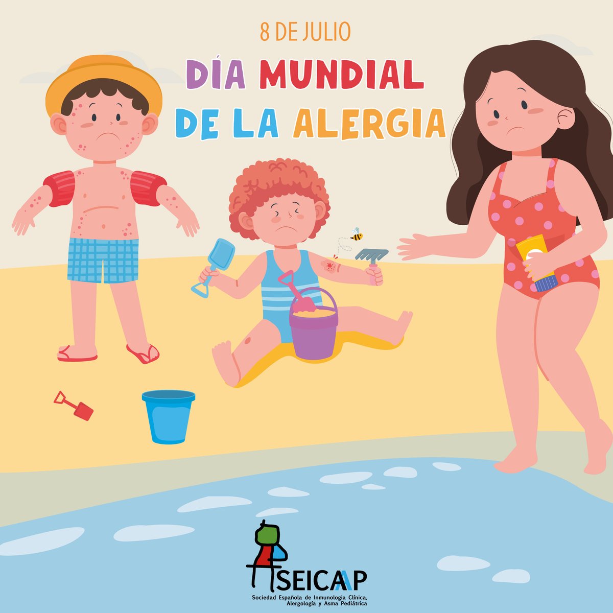 Los pediatras alergólogos advierten del aumento de las reacciones alérgicas en verano.

Descubre cuáles son las alergias que más problemas pueden causar en verano👇
#DíaMundialdelaAlergia
seicap.es/los-pediatras-…