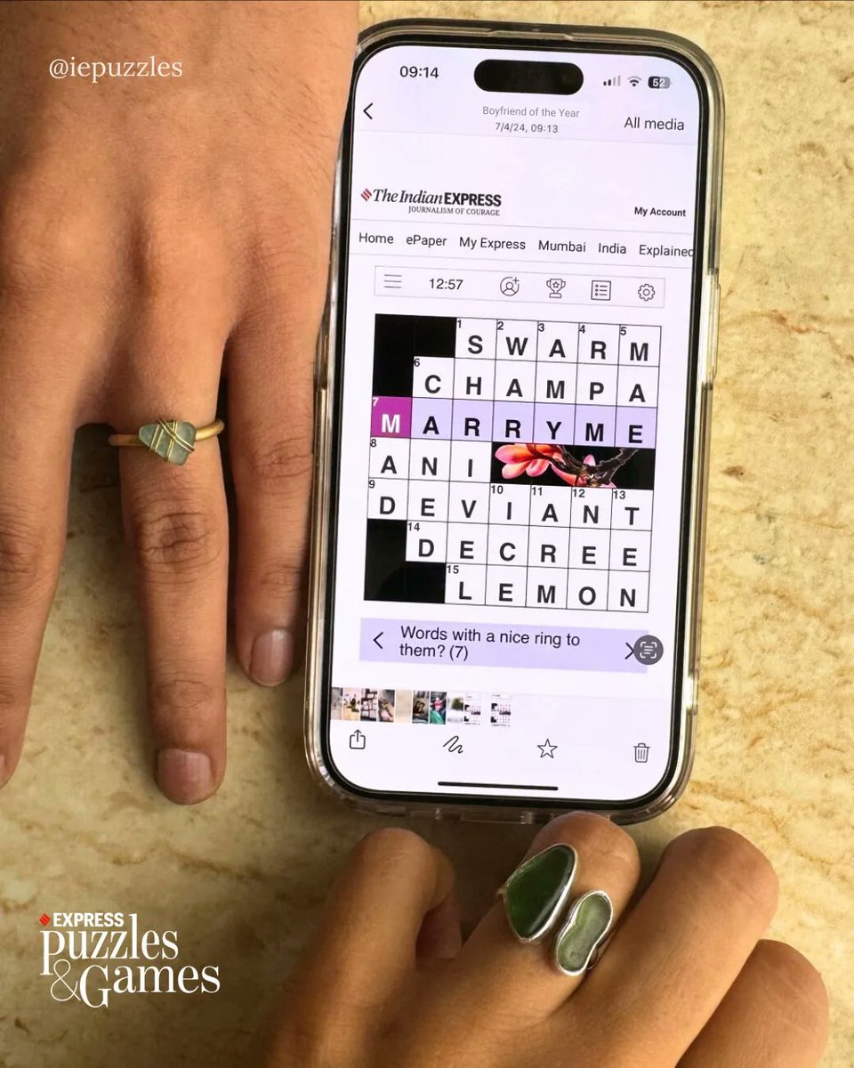 nayanika_m's tweet photo. Still in shock 😭💗 Head on over to iepuzzles on Instagram to know how he did it! @indianexpress https://t.co/U5Q24jFBRq