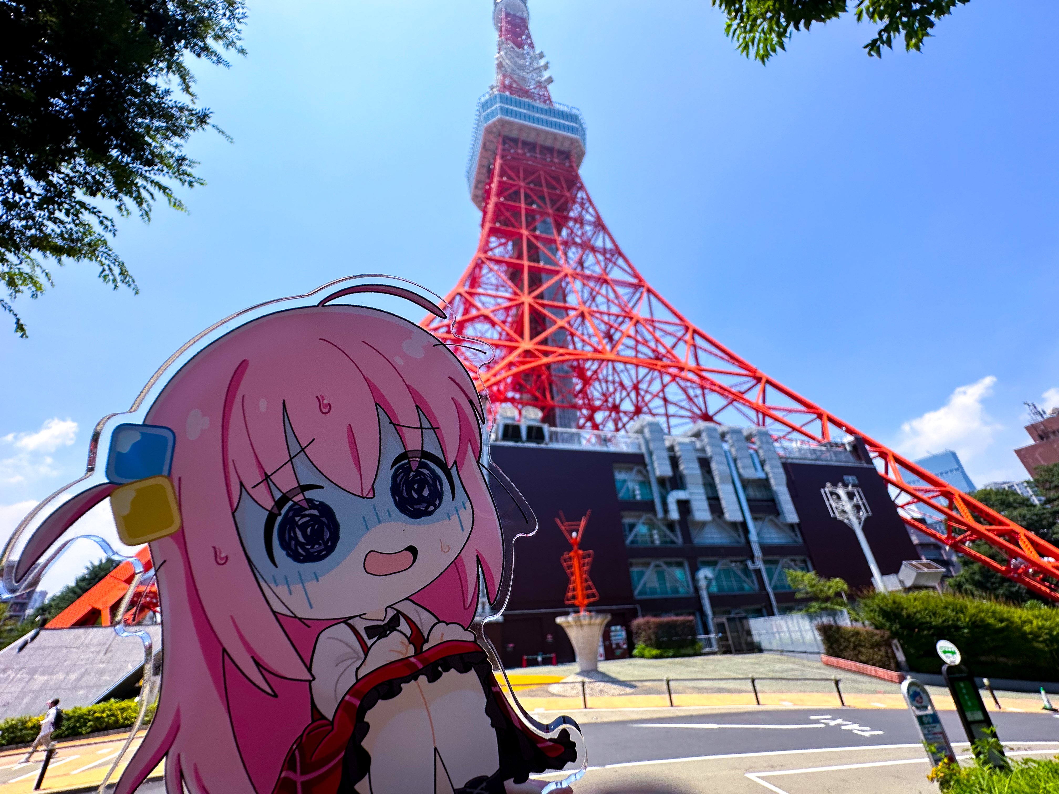 ぼっち・ざ・ろっく！RED°東京タワー BIGトートバッグ 未使用に近い アニメ「ぼっち・ざ・ろっく！」赤いドレスver. BIGジップトート