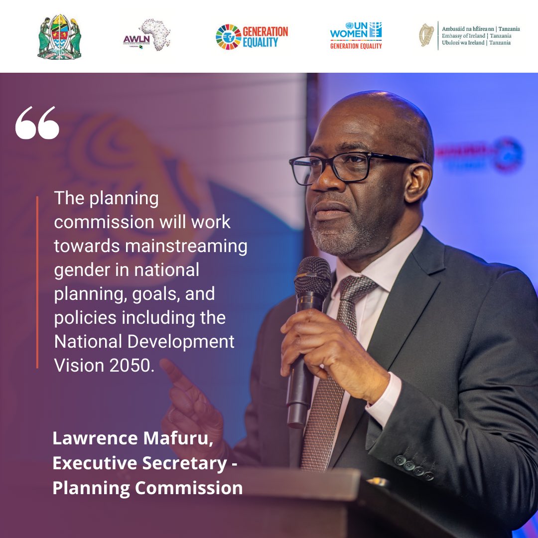 AWLN_TZ (@awln_tz) on Twitter photo Mr <a href="/LNMafuru/">Lawrence Nyasebwa Mafuru</a> (He for She Champion) urges partners that as we are dealing with the gender gaps we currently have, we start solving the problem at the root for the coming generations.
<a href="/AWLNetwork/">AWLNetwork</a>
<a href="/maendeleoyajami/">WIZARA YA MAENDELEO YA JAMII</a>
<a href="/GenEqualityTZ/">Generation Equality KIZAZI CHENYE USAWA</a>
#generationequality
#awlntz
#actforequal Mr <a href="/LNMafuru/">Lawrence Nyasebwa Mafuru</a> (He for She Champion) urges partners that as we are dealing with the gender gaps we currently have, we start solving the problem at the root for the coming generations.
<a href="/AWLNetwork/">AWLNetwork</a>
<a href="/maendeleoyajami/">WIZARA YA MAENDELEO YA JAMII</a>
<a href="/GenEqualityTZ/">Generation Equality KIZAZI CHENYE USAWA</a>
#generationequality
#awlntz
#actforequal