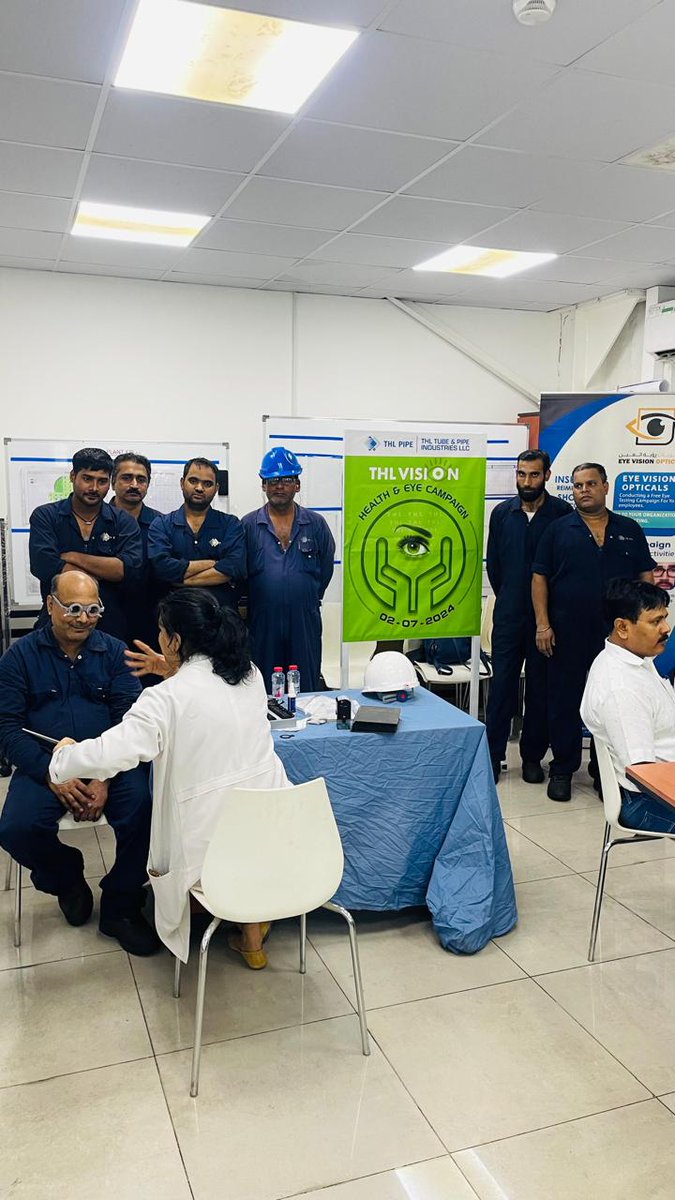 UTPGroup's tweet photo. The THL team organized a free Eye Check-up Campaign to prioritize our employees' health and well-being. 
Phase one of the campaign concluded with 86 employees participating, and we are now gearing up for phase two.

#UTPGroup  #WellnessCampaign #EmployeeHealth #EmployeeWellbeing https://t.co/inUqpPJsIS