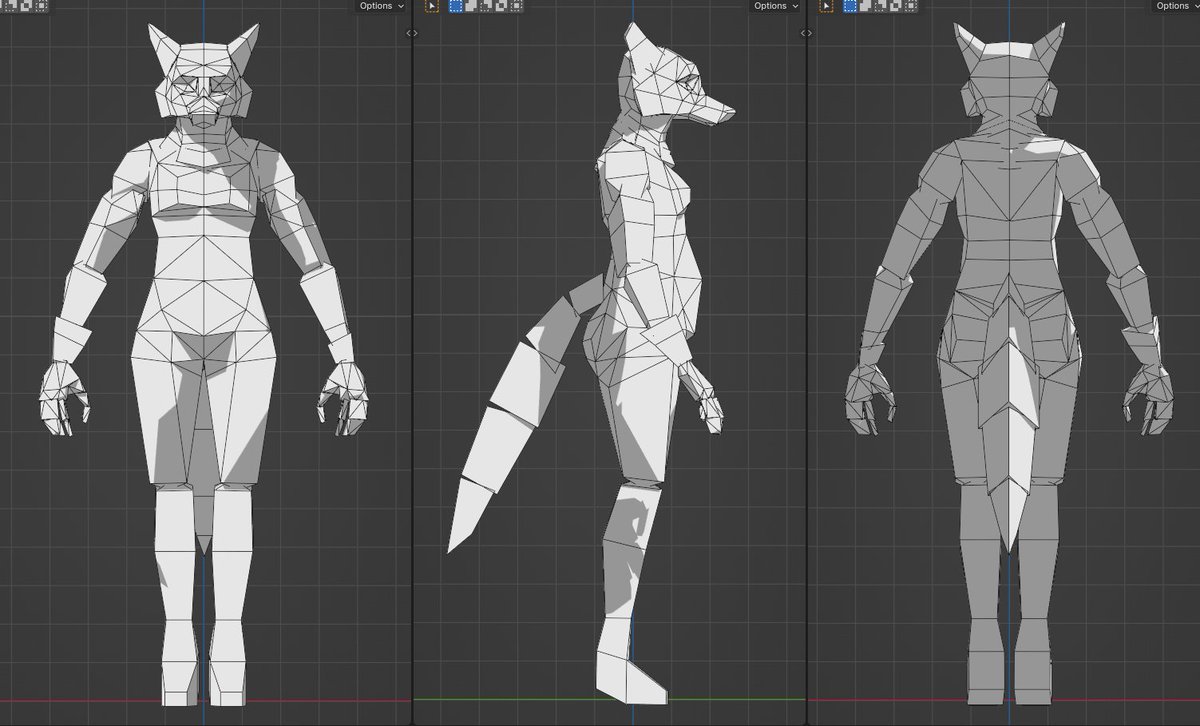 MiaCain2001's tweet photo. The mesh really isn't very complicated at all - I tried to keep it minimal, especially the surcoat, which is rigged to only the legs and three extra bones. https://t.co/wAVKhXVsCa