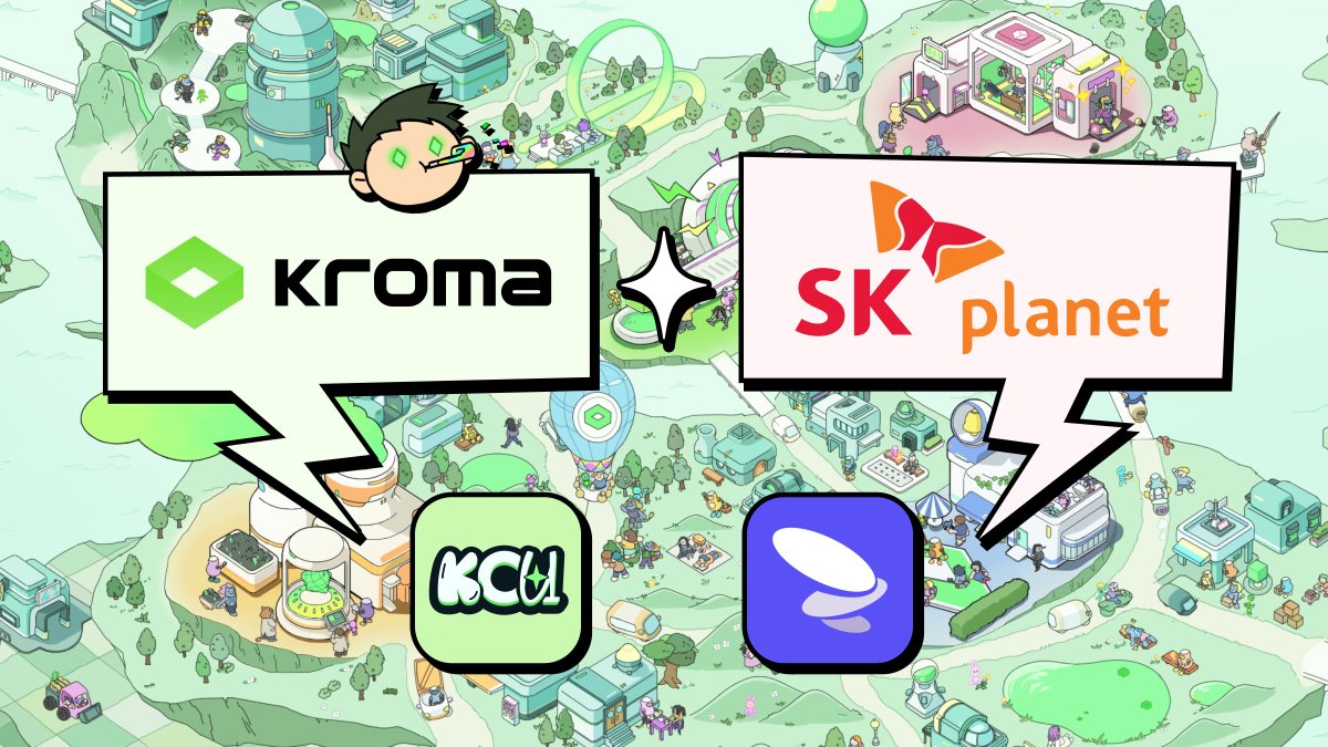 Kroma 🤝 SK Planet Partnership

Kroma announced a marketing partnership with SK Planet, a leading IT platform in Korea. 

This partnership integrates the Kroma Network into SK Planet's UPTN Station (<a href="/UPTN_official/">UPTN</a>), a blockchain marketing platform. This integration will enable