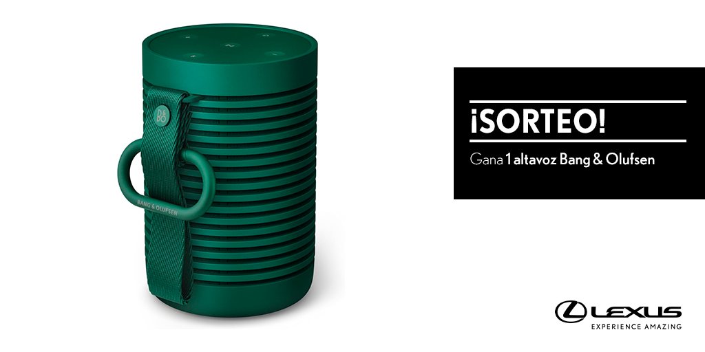 LexusSpain's tweet image. SORTEO | Haz RT y consigue un altavoz Bang y Olufsen de #LexusUtility Bases Legales: brnw.ch/21wL0S2