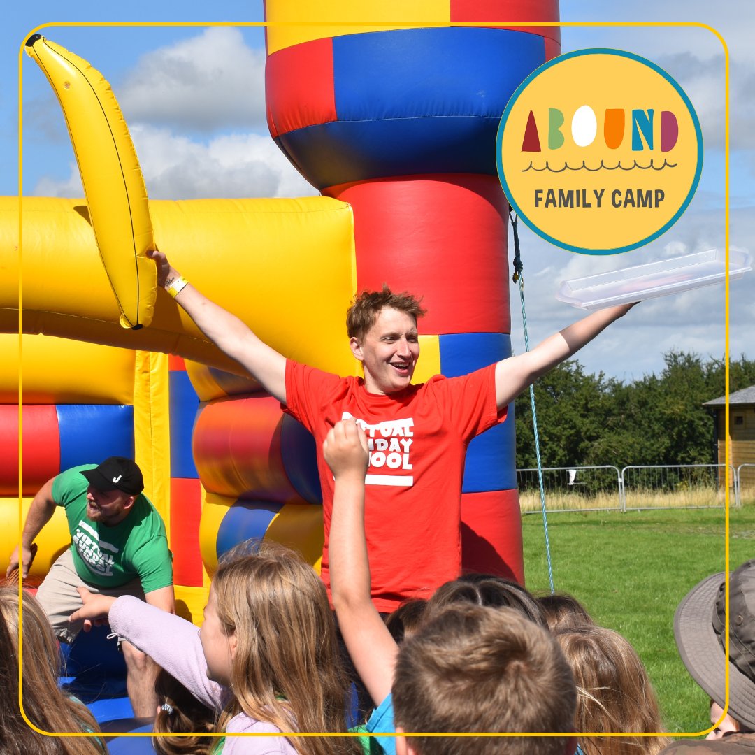 Apparently today is 'Be a Kid Again Day' (Jordan certainly doesn't need any help with that 😂 )! What better way to be a kid again than by coming to Abound family camp this summer where even the bouncy castles are suitable for adults! 😁🙌
Tickets: ow.ly/UKSo50SvTfO