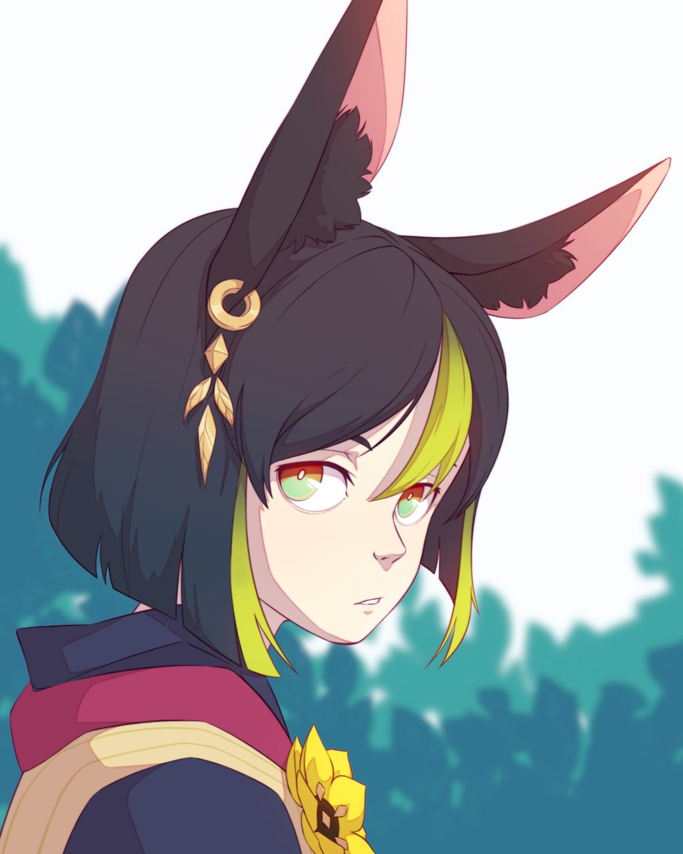 Tighnari 🌱✨
I got super into genshin impact a couple of months ago... Got this guy on standard banner and a week later, proceeded to spend all of my intertwined fates on his weapon banner 🤧 suffice to say, he's my favourite character now.