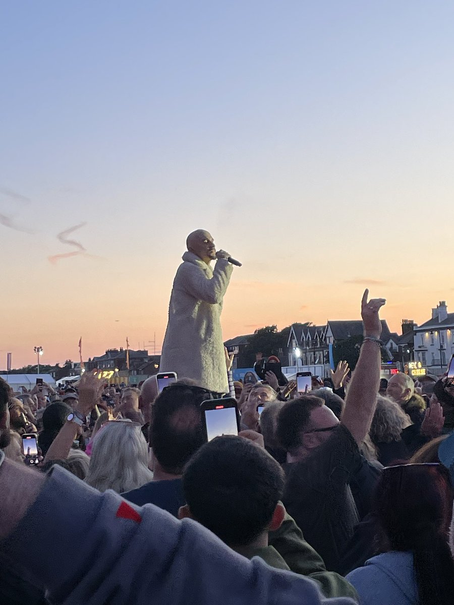 Stunning <a href="/wearejames/">James</a> and orchestra. <a href="/LythamFestival/">Lytham Festival</a>
