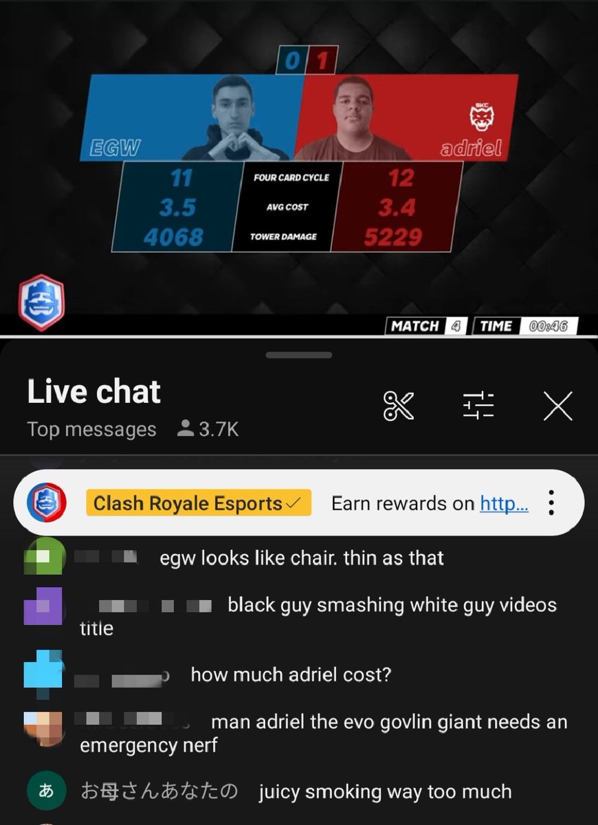 CRL youtube Chat goes wild