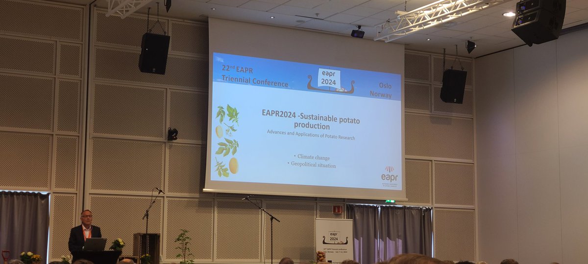 22nd EAPR triennal conference is officially open! #potato. Many interesting keynotes, talks and poster to come 🙂 and several from <a href="/Arvalisofficiel/">ARVALIS</a> 😉. #Norway
#EAPR2024