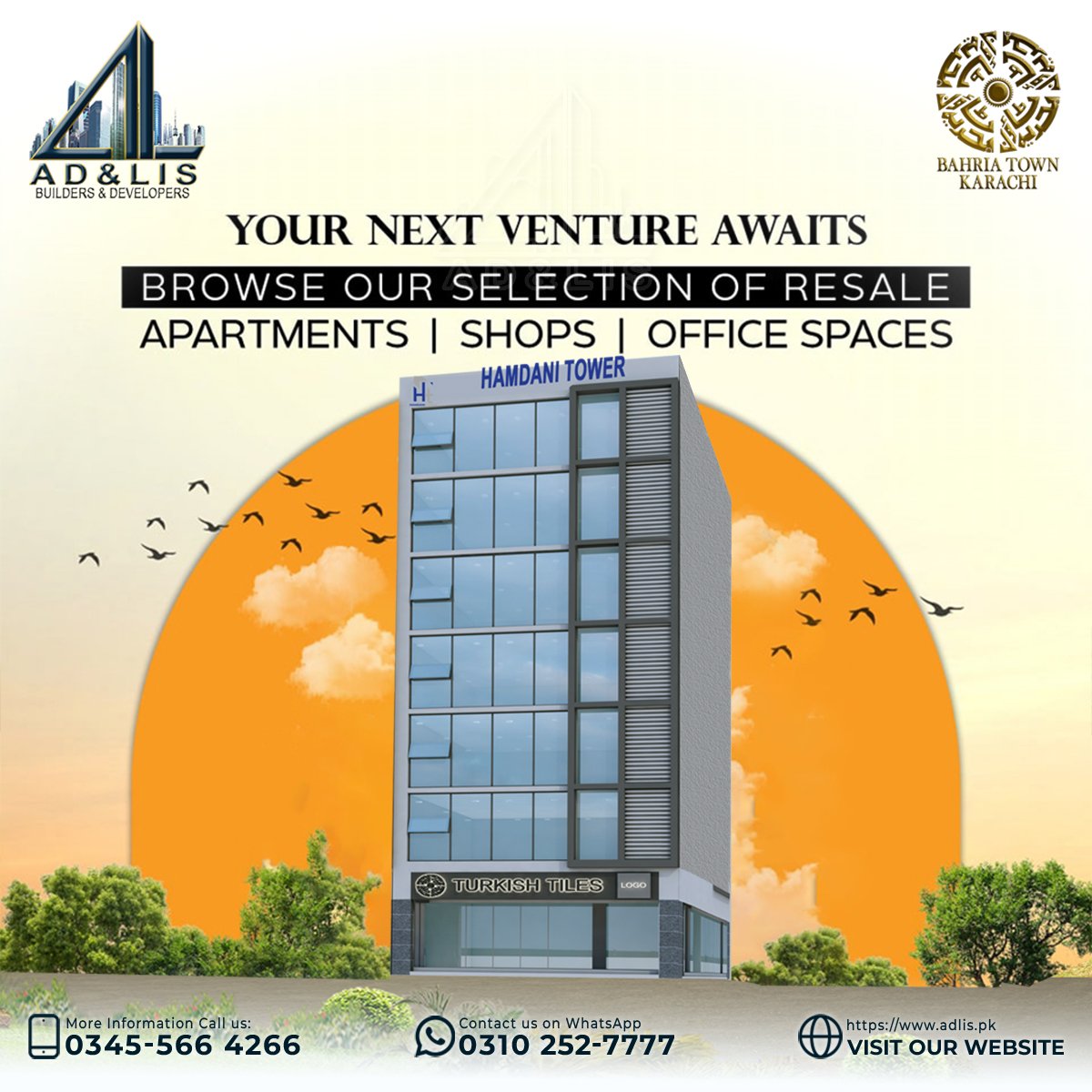ADLISDevelopers's tweet photo. Hamdani Tower | Bahria Town Karachi 
Comfort Luxury Commercial &amp; Residential Apartments
👉 𝐂𝐨𝐧𝐭𝐚𝐜𝐭 𝐨𝐮𝐫 𝐭𝐞𝐚𝐦 𝐭𝐨 𝐤𝐧𝐨𝐰 𝐦𝐨𝐫𝐞 𝐚𝐛𝐨𝐮𝐭 𝐮𝐬!!
📲 0310 252 7777
📲 0345 5664266
📩 info@adlis.pk
🌐 https://t.co/hxubSL8lru
#Adlis #lisdevelopers #BahriaTown https://t.co/L3rkpInc7a
