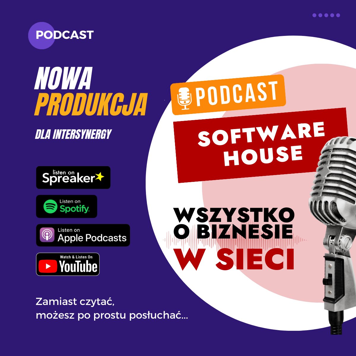 s_kapturkiewicz's tweet image. Uruchomiłem nowy podcast - Software House - Wszystko o biznesie w sieci. 👇

Linki w komentarzu...

#Podcast #BlogPodcast #SoftwareHouse #InterSynergyPodcast