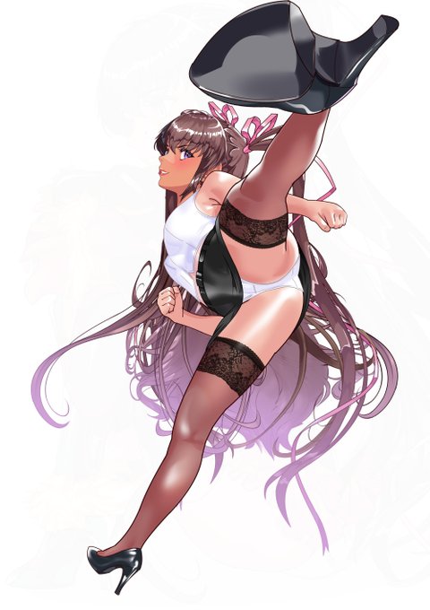 私とっても強いんだから❤

ファンサイト更新しました❣❣
「教師Y豚ちゃん❤」(22枚)
(ピクシブにH漫画とリンク置いたよ❤)
#対魔忍ユキカゼ 
#ハイキック 