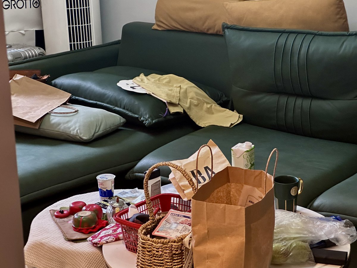 Okey_Ink's tweet photo. Greeeeeen Sofa https://t.co/1T0craGNHx