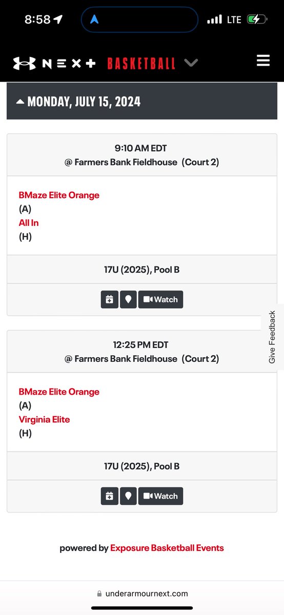 BMazeEliteGirls's tweet photo. B.MAZE ELITE 🟠 U17 UA Rise
Session 2 Next 🛑 Naptown‼️ ⛹🏽‍♀️⛹🏼‍♀️ #bmazeEliteUAA @UANextGHoops @RiseCircuit @5StarPreps @PGHTennessee https://t.co/KXaOZeaymn