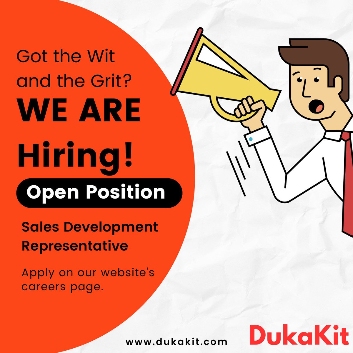 dukakit's tweet photo. We are HIRING! https://t.co/VwJ04yhT1z