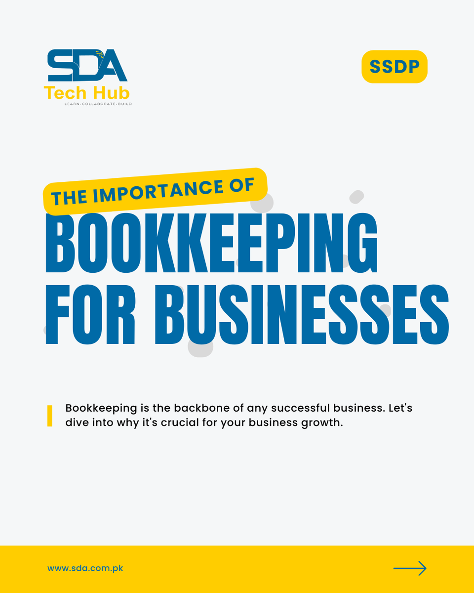 SDATecHub's tweet image. Why is Bookkeeping Essential for
Businesses?

SDA Technology Hub offers an incredible opportunity
for youth to enhance their digital skills, including
bookkeeping. Don&apos;t miss out!

Apply Now 👇
bit.ly/3KHk9aP

#sdatechhub #Bookkeeping #BusinessGrowth
#SkillDevelopment