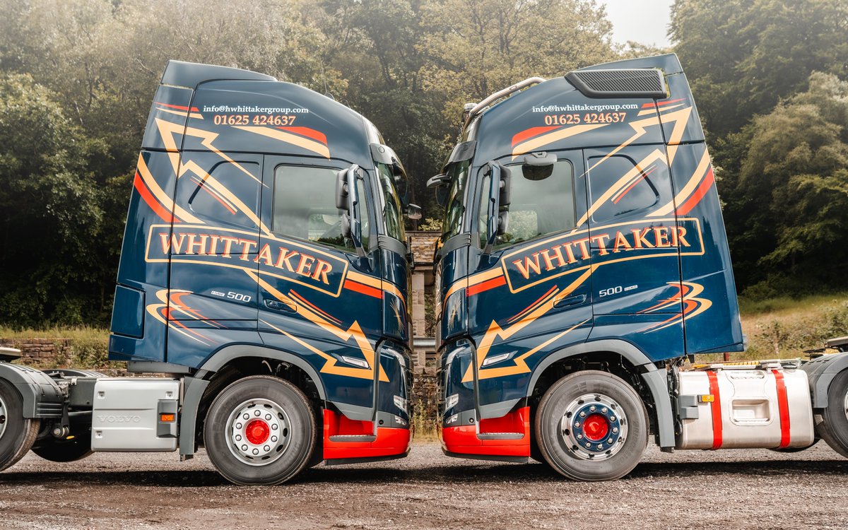 Thomas Hardie UK (@thomashardieuk) on Twitter photo H Whittaker & Sons of Macclesfield Ltd have taken delivery of these striking new Volvo FH, XL tractor units.
The striking duo are packed with a host of extras and have been tastefully finished in the companyโs recognisable branding.
<a href="/VolvoTrucks/">Volvo Trucks</a> H Whittaker & Sons of Macclesfield Ltd have taken delivery of these striking new Volvo FH, XL tractor units.
The striking duo are packed with a host of extras and have been tastefully finished in the companyโs recognisable branding.
<a href="/VolvoTrucks/">Volvo Trucks</a>