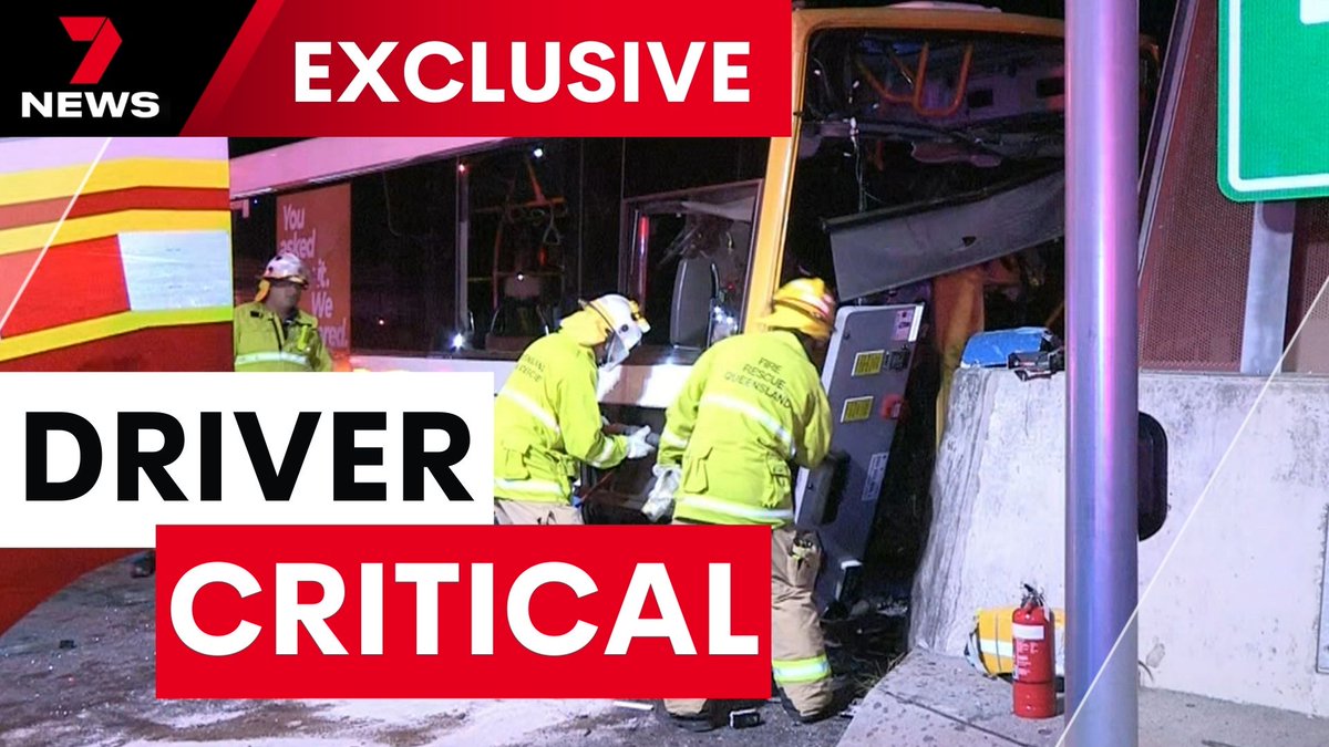 7NEWS Queensland (@7newsbrisbane) on Twitter photo A Brisbane City Council bus driver is recovering after a frightening crash at Nathan. The vehicle ploughed into a concrete barrier at high speed, injuring a number of passengers. youtu.be/tV0_XDNn3WY <a href="/SteveHartNews/">Steve Hart</a> #7NEWS A Brisbane City Council bus driver is recovering after a frightening crash at Nathan. The vehicle ploughed into a concrete barrier at high speed, injuring a number of passengers. youtu.be/tV0_XDNn3WY <a href="/SteveHartNews/">Steve Hart</a> #7NEWS