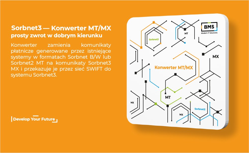 BMS_devs's tweet image. NBP przygotowuje zmiany w formie obsługi przelewów Sorbnet. Dotychczasowy format komunikatów MT będzie zastąpiony formatem MX. BMS stworzył proste rozwiązanie, które pozwoli bankom ograniczyć koszty związane z koniecznością dostosowania swoich systemów do tej zmiany.