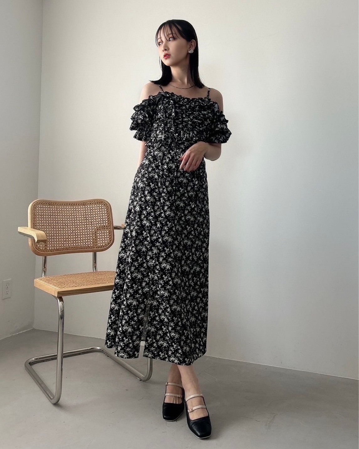 dazzlin ギャザーフリルドッキングワンピース dazzlin ワンピース 2WAYギャザーフリルドッキングワンピース